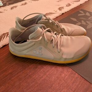 Vivobarefoot Beige and Yellow Sneakers